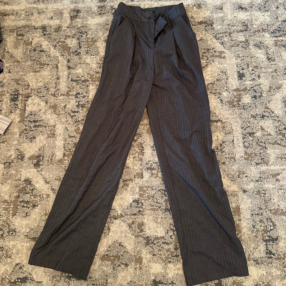 Wild Fable Charcoal Pinstripe Dress Pants